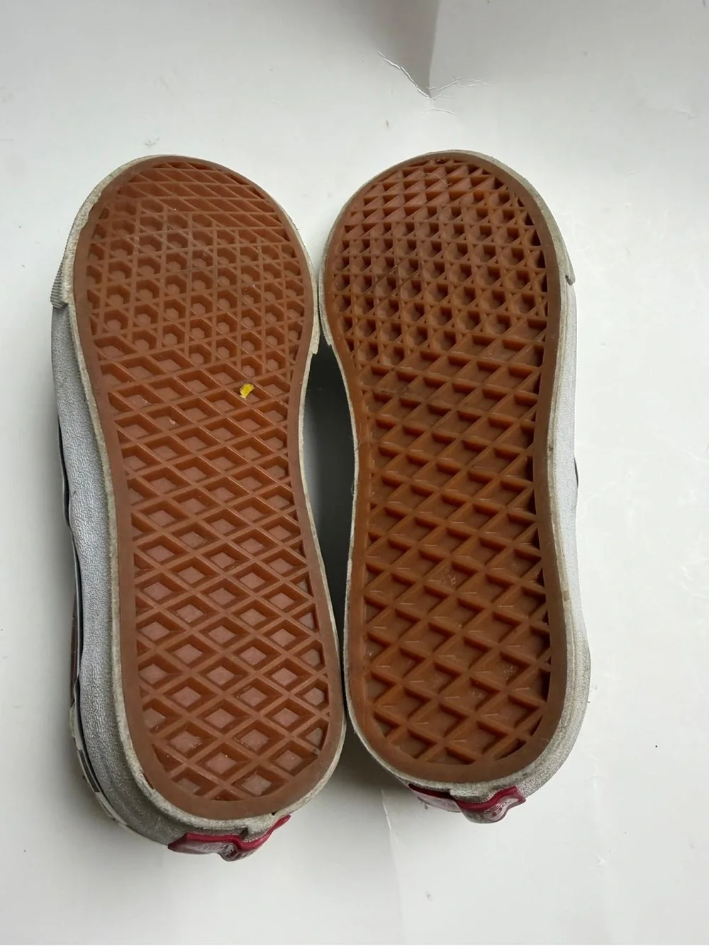 Vans Kids Brown and Cream Checkerboard Slip-On Sneakers